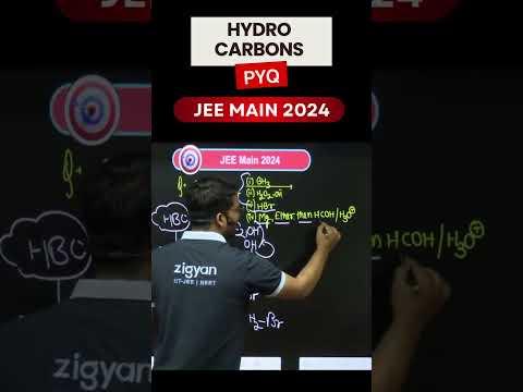 Hydro carbons PYQs JEE MAIN 2024 🔥 | Master Organic Basics Fast! #JEEMain2026 #JEEAdvanced