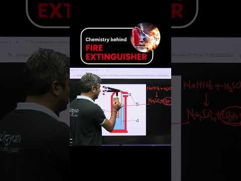 The Chemistry Behind Fire Extinguishers 🔥 Learn how they work! #JEEMain2026 #JEEadvanced #iitjee