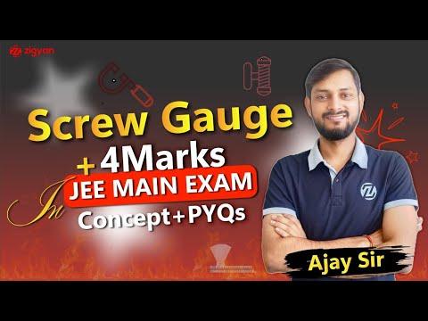 Screw Gauge Explained | How to use ? | Least Count and Zero Error | JEE-Main I PYQs | Zigyan
