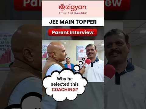 JEE Main Topper’s Parent Interview 🎯 Why We Chose This Coaching #jeemain2026 #jeeadvanced
