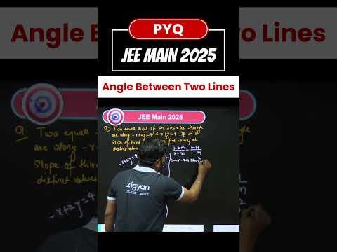 JEE Main 2025 PYQ | Angle Between Two Lines | Master Concept &amp; Boost Rank 🔥 #JEE2026 #jeeadvanced