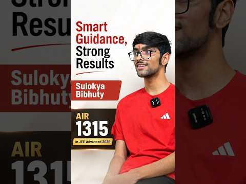 AIR 1315 in JEE Advanced 2026 🚀 | Sulokya's Inspiring Success Story | Hard Work Meets Success
