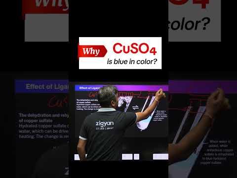 Why CuSO₄ is Blue? 🌊 Uncover the Chemistry! #Faridabad #IITJEE #JEEMains #JEEMain2026