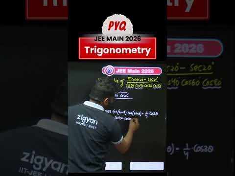 JEE Main 2026 PYQ | Trigonometry explained step by step #jeemain2026 #jeeadvanced