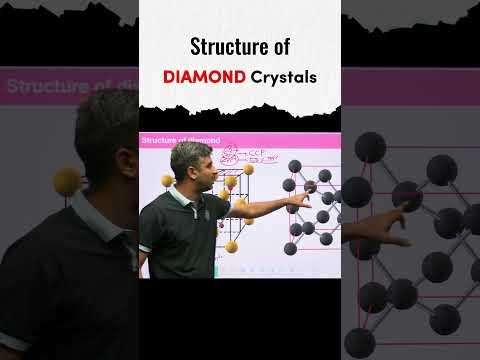 Diamond crystal structure explained 💎 Rahul Kaushik Sir #IITJEE #ZigyanOfficial