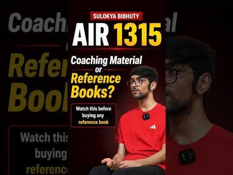 Study Material vs Reference Books? 📚 AIR 1315 Reveals the Smart Strategy! #ZigyanOfficial