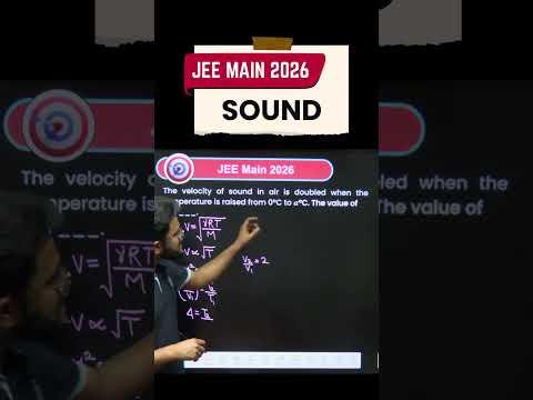 Sound PYQ JEE Main 2026 | Must Watch Physics Question 🔥 #jeemain2026