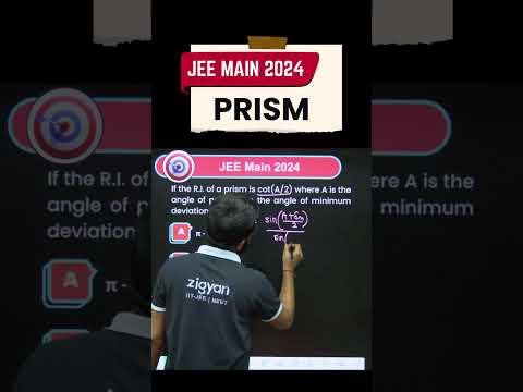 Prism PYQ JEE Main 2024 🔺 | Score Easy Marks in Ray Optics! #ZigyanOfficial #jeemain2026