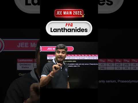 Lanthanides PYQ JEE Main 2022 🔮 | Easy Inorganic Marks! #ZigyanOfficial #JEEMain2026