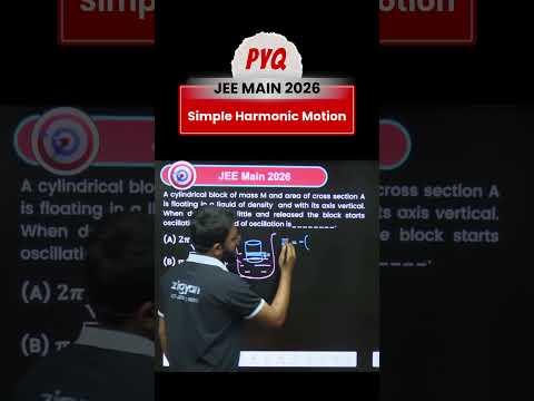 JEE Main 2026 PYQ | Simple Harmonic Motion Explained Step by Step #jeemain2026 #jeeadvanced