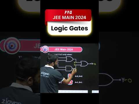 Logic Gates PYQ JEE Main 2024 🔌 | Score Easy with Clear Logic! #ZigyanOfficial #JEEMain2026