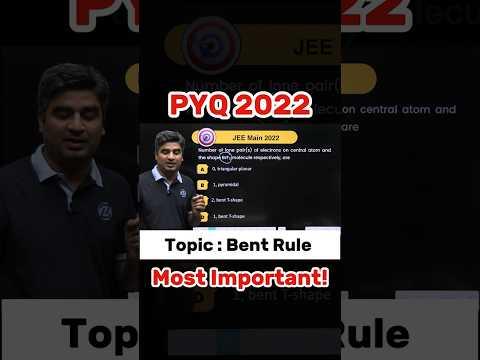 Most Important Topic: Bent Rule 🔥 | #JEEMain2026 #JEEadvanced #NEET2026 #Faridabad
