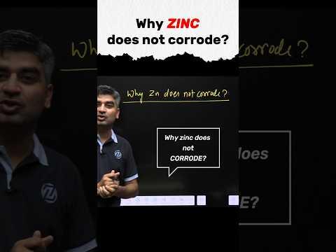 Why Zinc Doesn’t Corrode? Discover the Science! ⚡ #JEEMain2026 #JEEadvanced #NEET2026