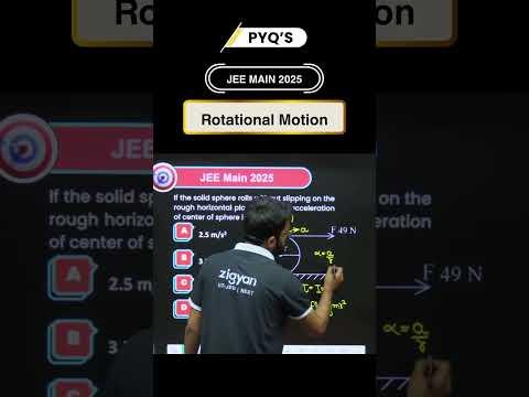 Rotational Motion PYQ JEE MAIN 2025 🔄 | Master Physics Fast! #JEEMain2026 #JEEAdvanced #NEET2026