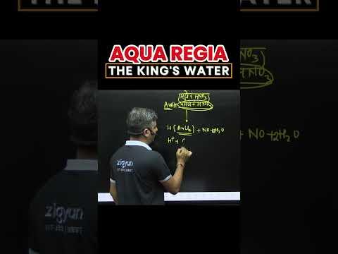 Aqua Regia – The King&#39;s Water 👑💧 Learn why it dissolves gold! #JEEMain2026 #JEEadvanced #NEET2026