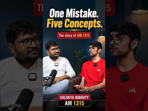 The Secret to Improving Mock Test Scores | AIR 1315's Error Analysis Strategy #jeemain2026