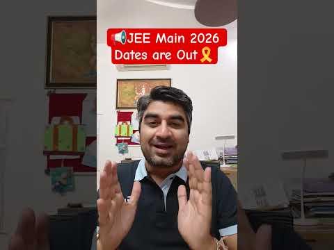 JEE Main 2026 Dates are Out #NTA #JEEMain2026 #zigyan #iitpreparation
