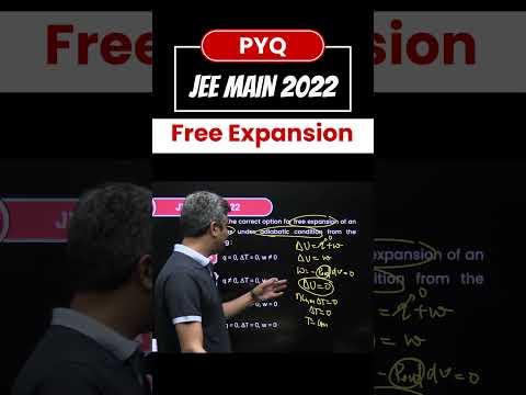 Free Expansion PYQ 2022 💨 Master Thermodynamics fast! #JEEMain2026 #JEEadvanced #NEET2026
