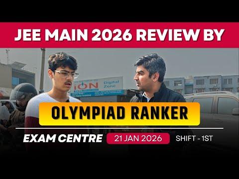 Olympiad Ranker shocked after JEE Main 2026 🔥First Day Analysis | Student Experience