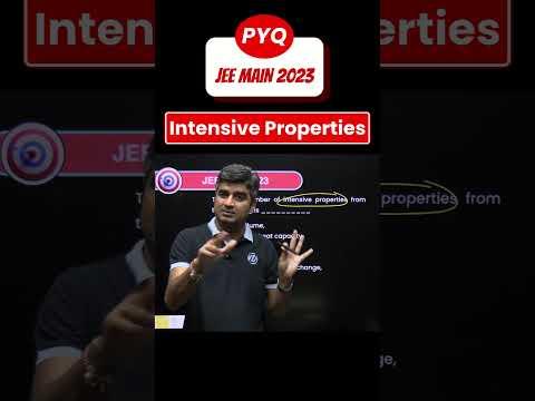Intensive Properties PYQ 2023 🌡️ Clear your concepts fast! #JEEMain2026 #JEEadvanced #NEET2026