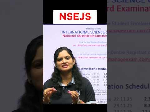 NSEJS 2025 Exam Date OUT! Get Ready to Ace It! 🔥 #NSEJS #Olympiad2025 #JEEMain2026 #JEEAdvanced