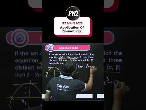 AOD PYQ JEE Main 2025 📈 | Master Maxima–Minima Fast! #ZigyanOfficial #JEEMain2026