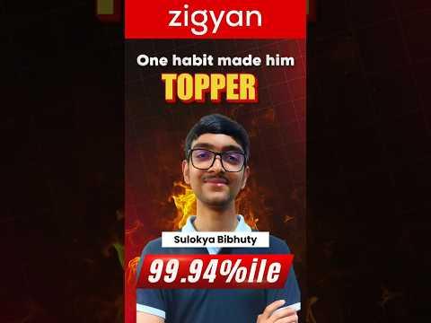 One Habit Made Him a Topper 🔥 Sulokya Bibhuty 99.94%ile Story #jeemain2026