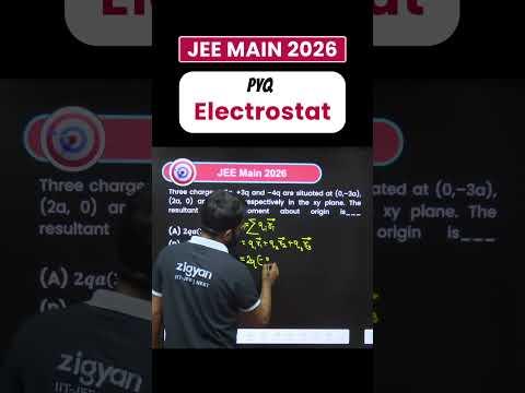 JEE Main 2026 PYQ ⚡ Electrostatics Explained with Clear Concepts #jeemain2026
