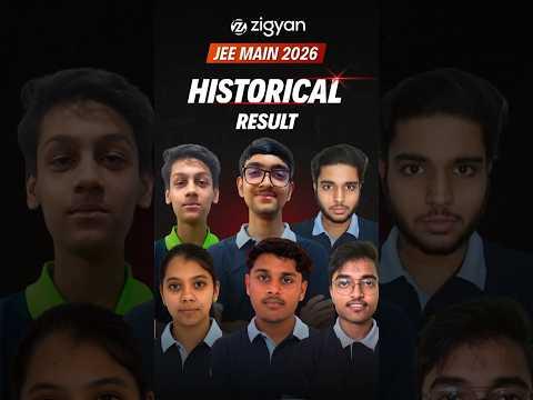 Historical Results JEE Main 2026 | Zigyan Faridabad | Results Are Our Identity #jeemain2026