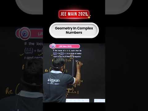 Geometry in Complex Numbers PYQ JEE 2025 📌 | Master Concepts Fast! #ZigyanOfficial #JEEMain2026