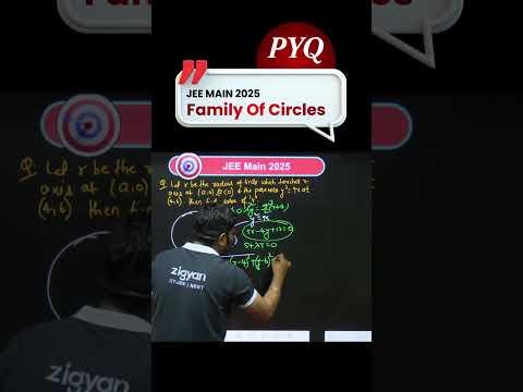 JEE Main 2025 PYQ | Family of Circles Explained 🔵 #JEE2025 #Zigyan #Maths #jeeadvanced #iitjee