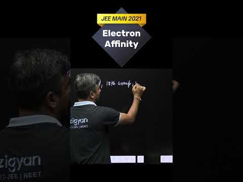 Electron Affinity Simplified! ⚡ By Rahul Kaushik Sir #JEEadvanced #IITJEE